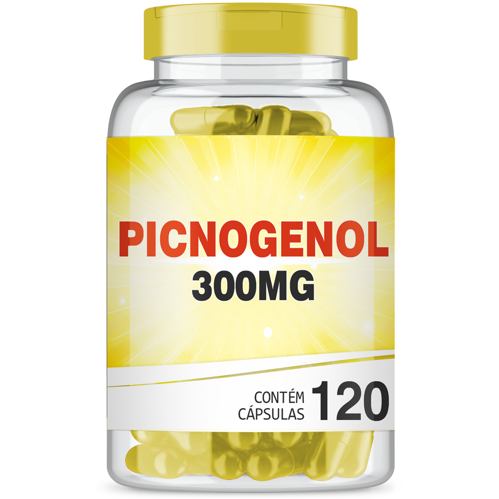 PICNOGENOL 300MG COM 120 CáPSULAS ELASTICIDADE DA PELE