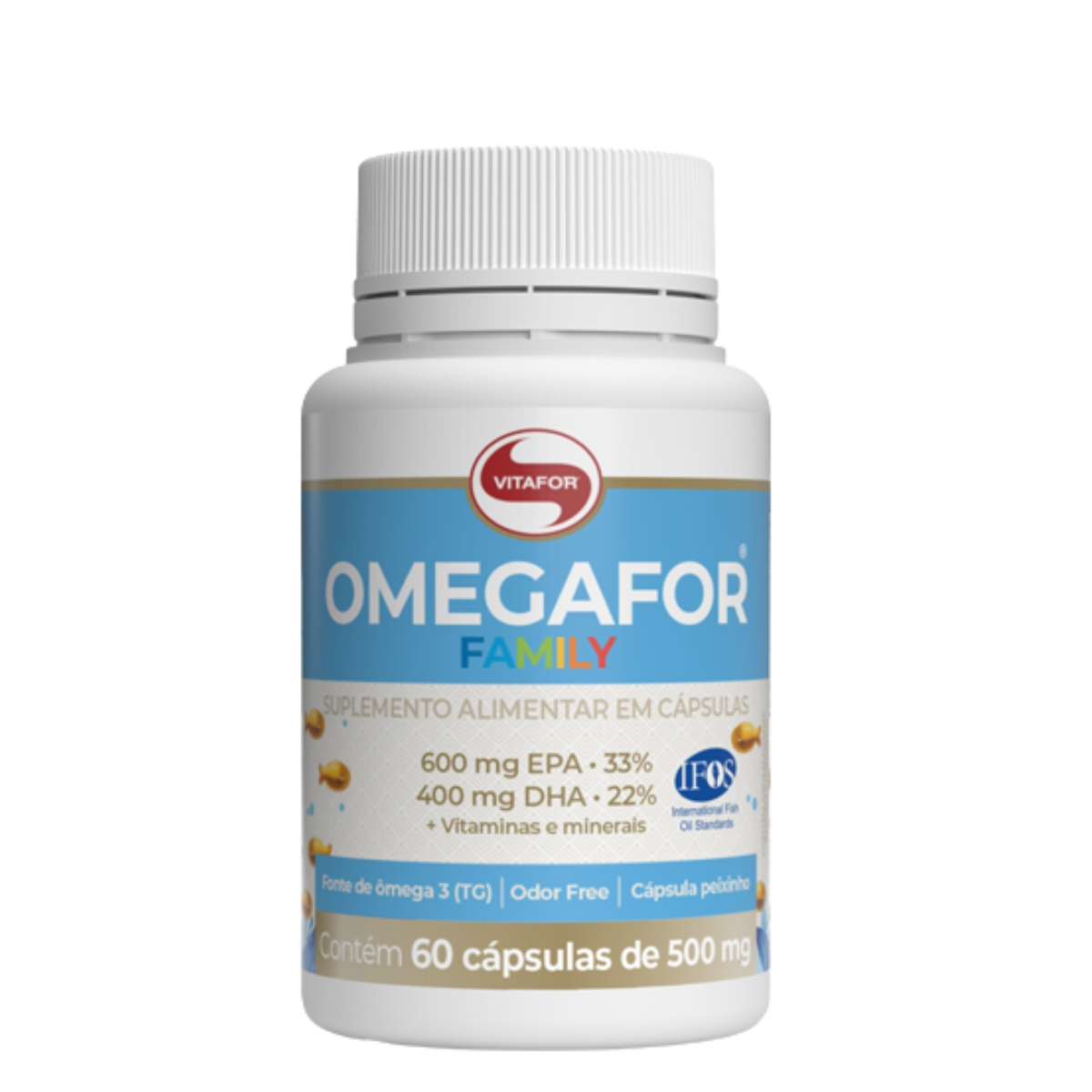 OMEGAFOR FAMILY ÔMEGA 3 500MG EPA DHA VITAFOR 60 CáPSULAS | Drogasil