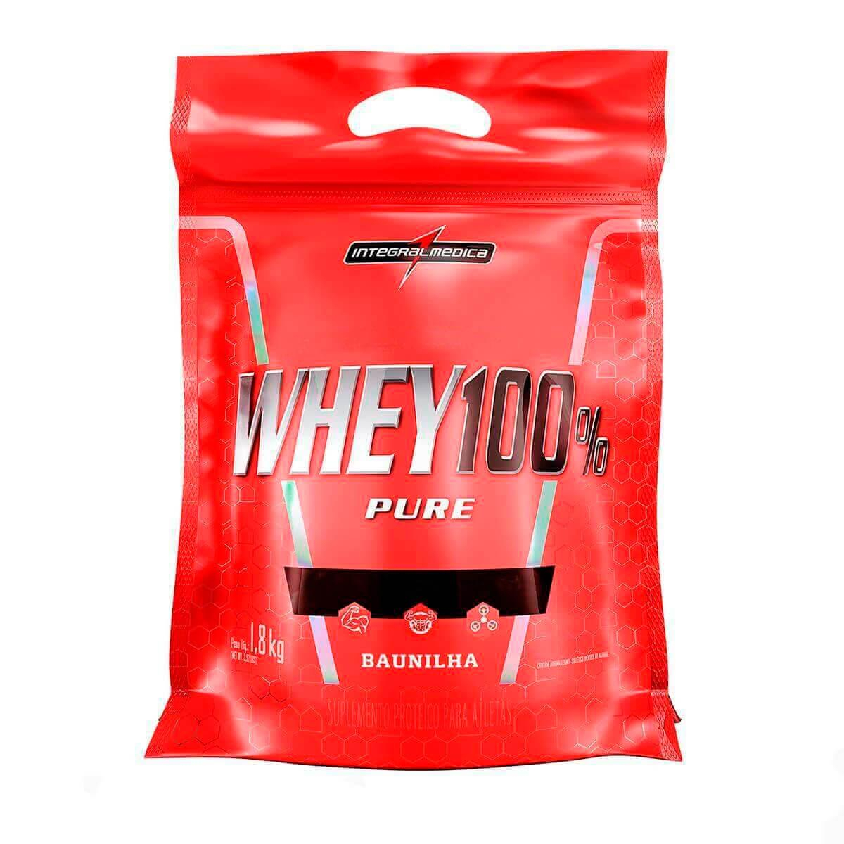 WHEY100%PURE(1,8KG-REFIL)-BAUNILHA-INTEGRALMEDICA Menor preço em WHEY100%PURE(1,8KG-REFIL)-BAUNILHA-INTEGRALMEDICA