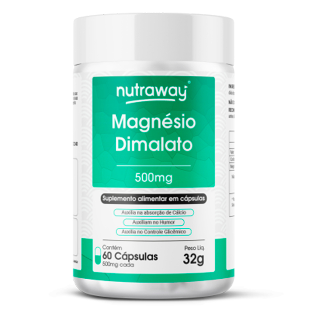 MAGNéSIO DIMALATO NUTRAWAY 60 CáPSULAS