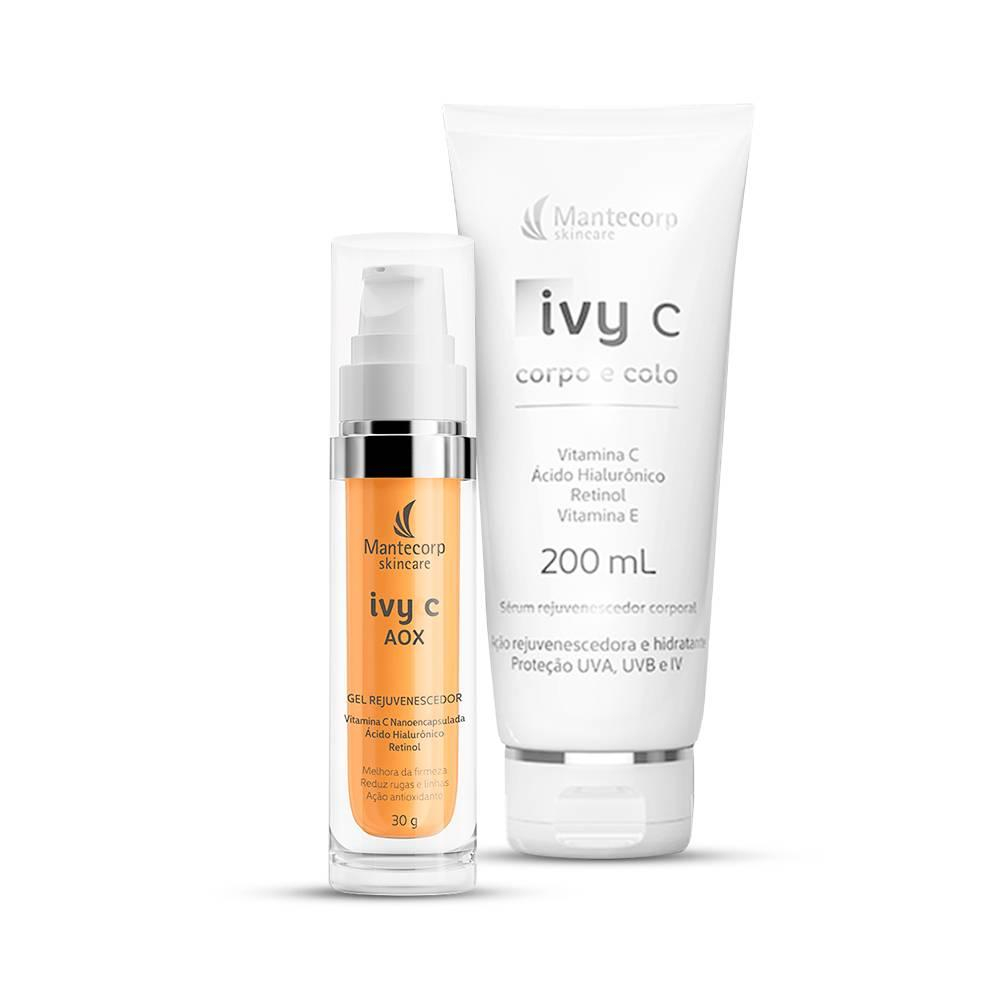 KIT IVY C AOX GEL REJUVENESCEDOR GRáTIS IVY C CORPO E COLO Menor preço em KIT IVY C AOX GEL REJUVENESCEDOR GRáTIS IVY C CORPO E COLO