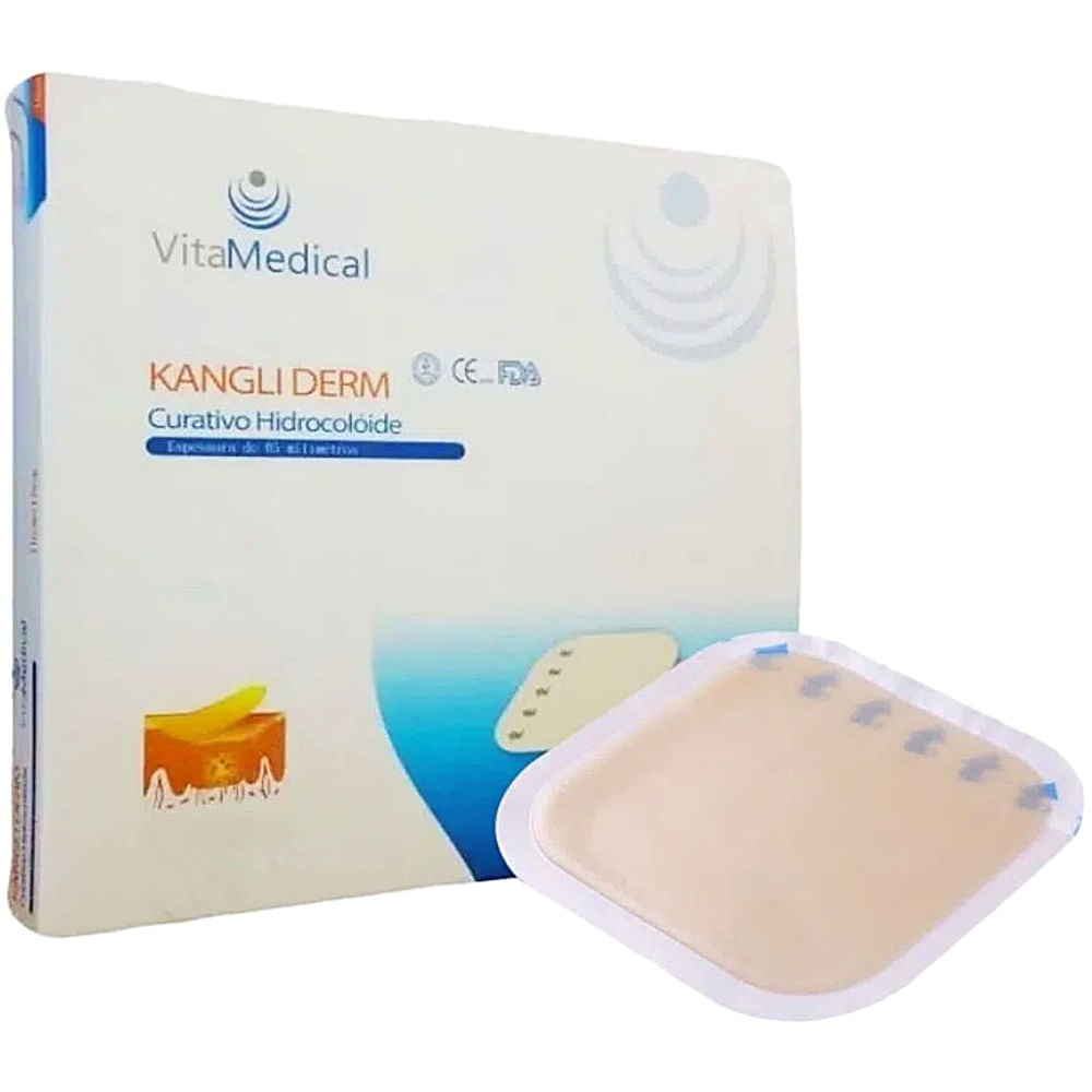 CURATIVO HIDROCOLOIDE KANGLI DERM BORDER 10X10CM - UNIDADE Menor preço em CURATIVO HIDROCOLOIDE KANGLI DERM BORDER 10X10CM - UNIDADE