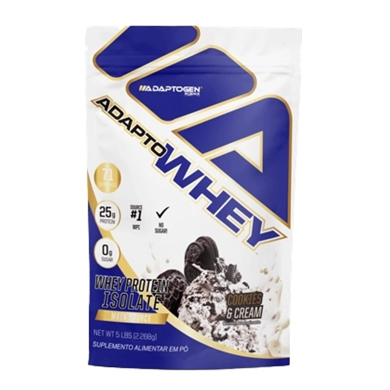 ADAPTOGEN WHEY ISOLADO WHEY PROTEIN ISOLATE 2268KG REFIL COOKIES CREAM Menor preço em ADAPTOGEN WHEY ISOLADO WHEY PROTEIN ISOLATE 2268KG REFIL COOKIES CREAM