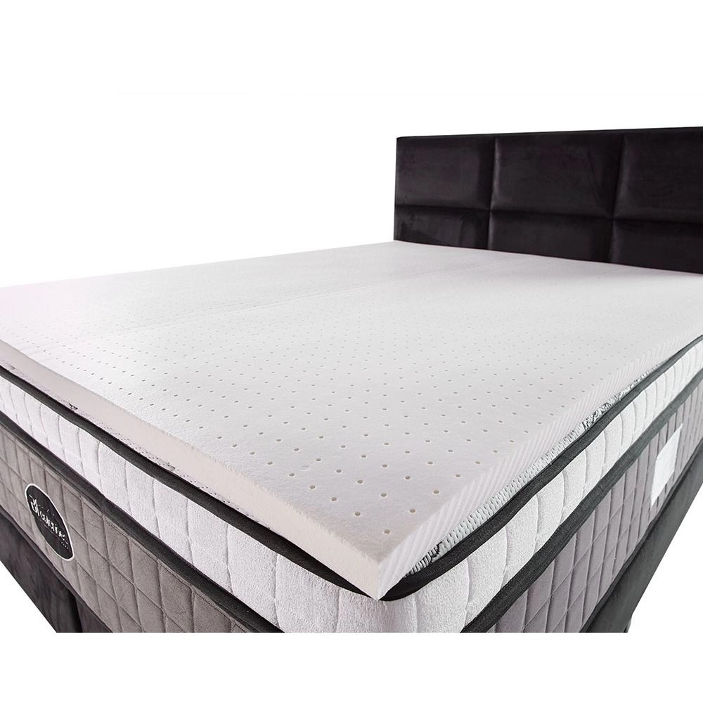 PILLOW TOP DE LáTEX ESPUMA QUEEN 100 NATURAL 3,5CM - BF COLCHõES