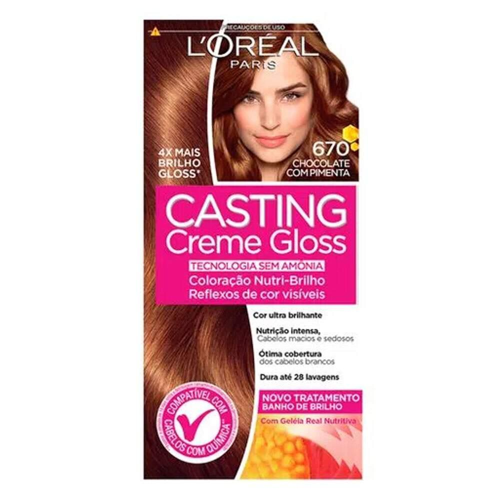 COLORAçãO CASTING 670 CHOCOLATE COM PIMENTA LOREAL