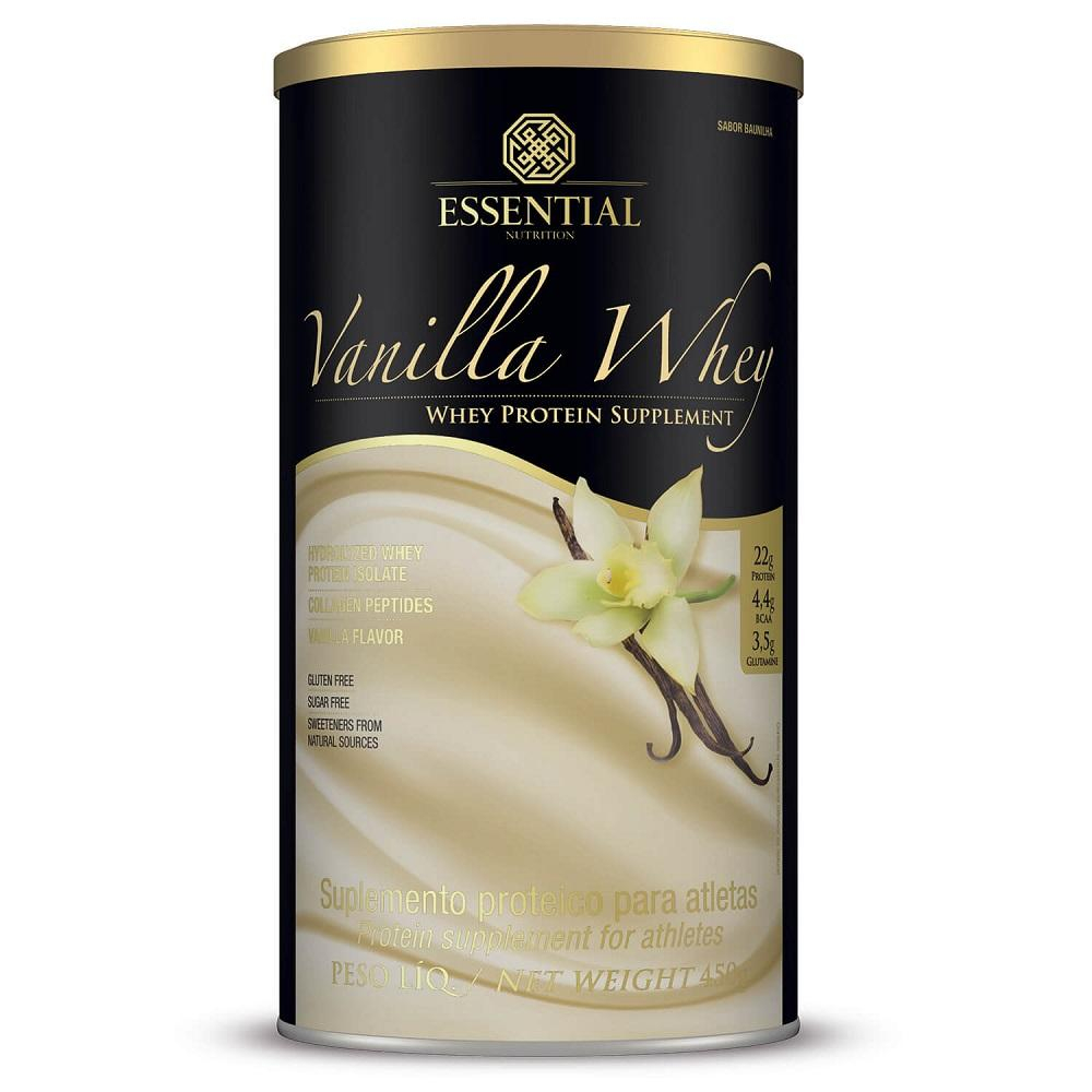 VANILLA WHEY PROTEIN 450G ESSENTIAL NUTRITION Baunilha Menor preço em VANILLA WHEY PROTEIN 450G ESSENTIAL NUTRITION Baunilha