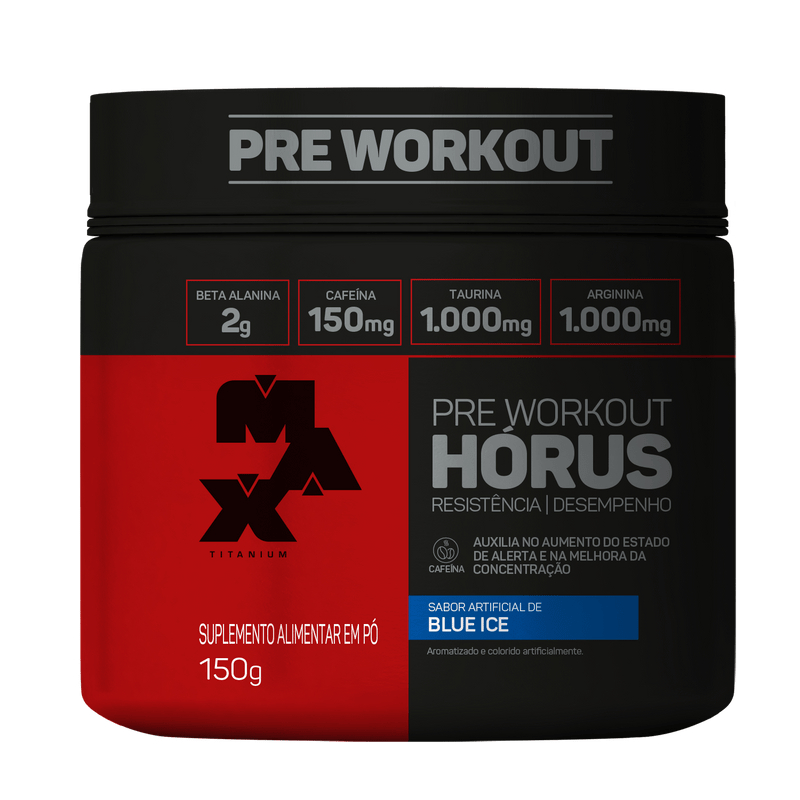 PRé TREINO HORUS 150G - MAX TITANIUM 150 G Frutas Vermelhas