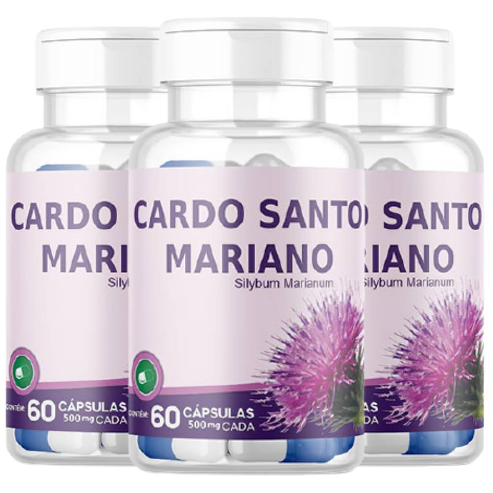 KIT 3X CARDO MARIANO (SILIMARINA) 500MG 60 CáPSULAS - VIDA NATURAL Menor preço em KIT 3X CARDO MARIANO (SILIMARINA) 500MG 60 CáPSULAS - VIDA NATURAL