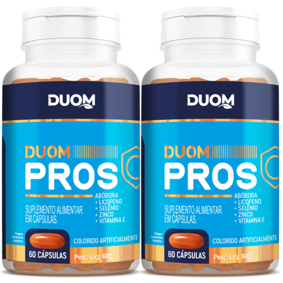 COMBO 2 DUOM PROS ABóBORA LICOPENO SELêNIO ZINCO VITAMINA E 60 CAPS CADA TOTAL 120 CAPS Menor preço em COMBO 2 DUOM PROS ABóBORA LICOPENO SELêNIO ZINCO VITAMINA E 60 CAPS CADA TOTAL 120 CAPS