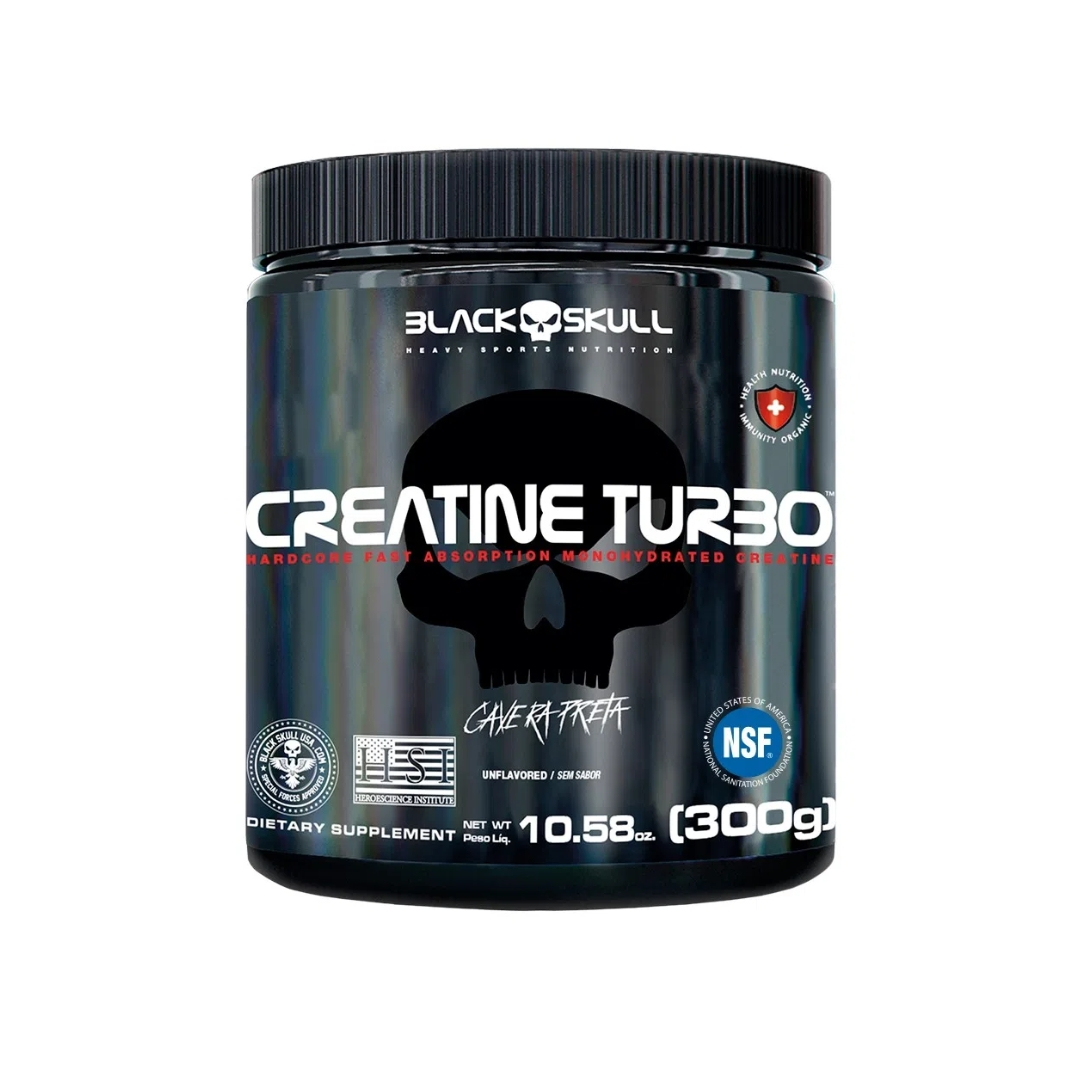 CREATINA TURBO 300G - BLACK SKULL SEM Sabor é ruim? CREATINA TURBO 300G - BLACK SKULL SEM Sabor é boa?