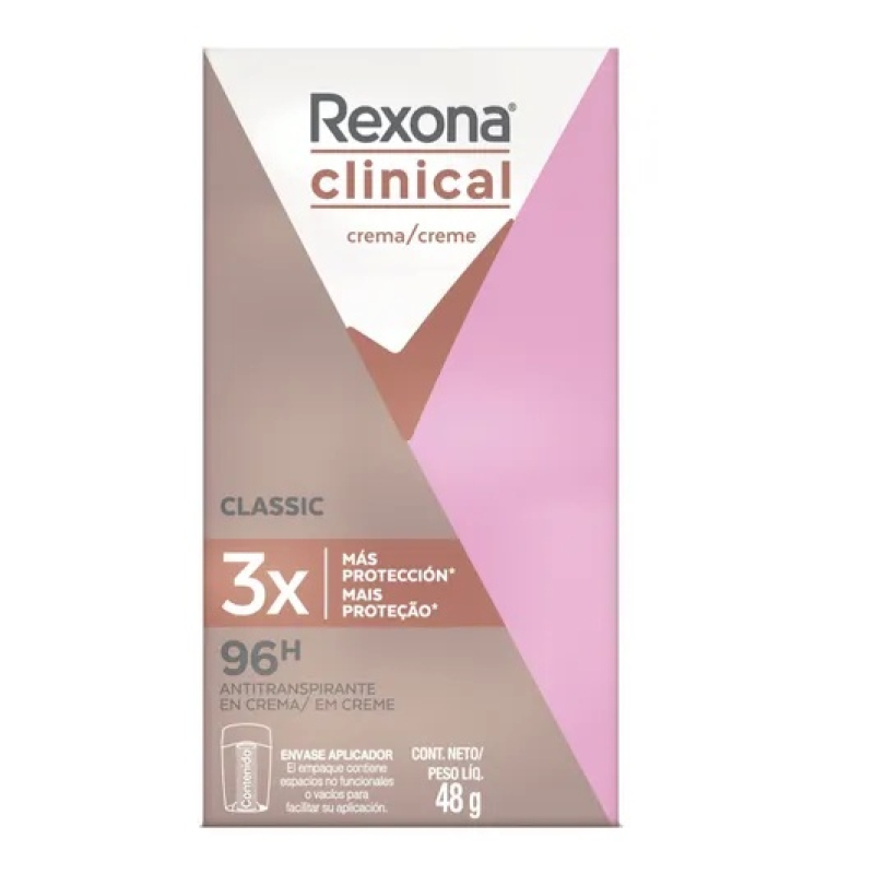 DESODORANTE REXONA CLINICAL CLASSIC 48G Menor preço em DESODORANTE REXONA CLINICAL CLASSIC 48G