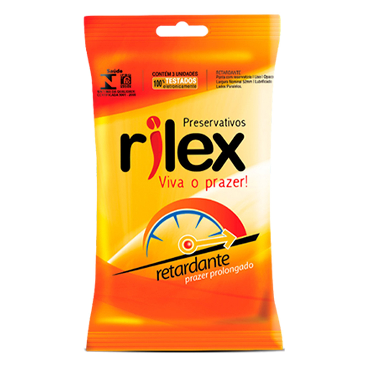 PRESERVATIVO RILEX RETARDANTE 48X3 1 Unidade SEM Sabor