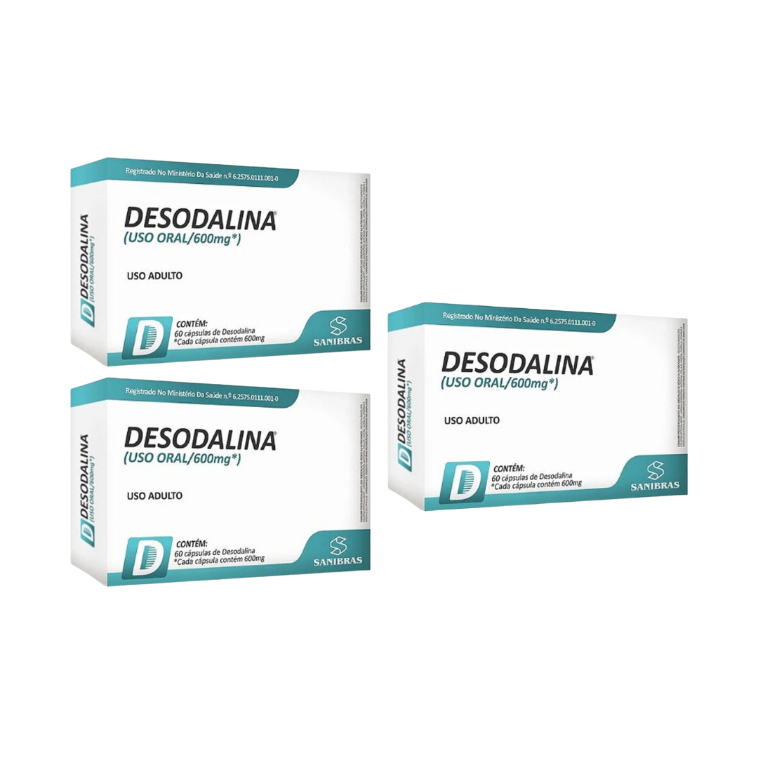 Desodalina Sanibrás 600mg c/ 60 Cápsulas + Monaliz 30 Comprimidos