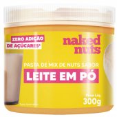 PASTA DE MIX DE NUTS COM LEITE EM PO 300G - NAKED NUTS