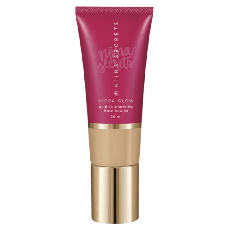 BASE LíQUIDA NIINA SECRETS HIDRA GLOW EUDORA 30ML COR 00 COR 10
