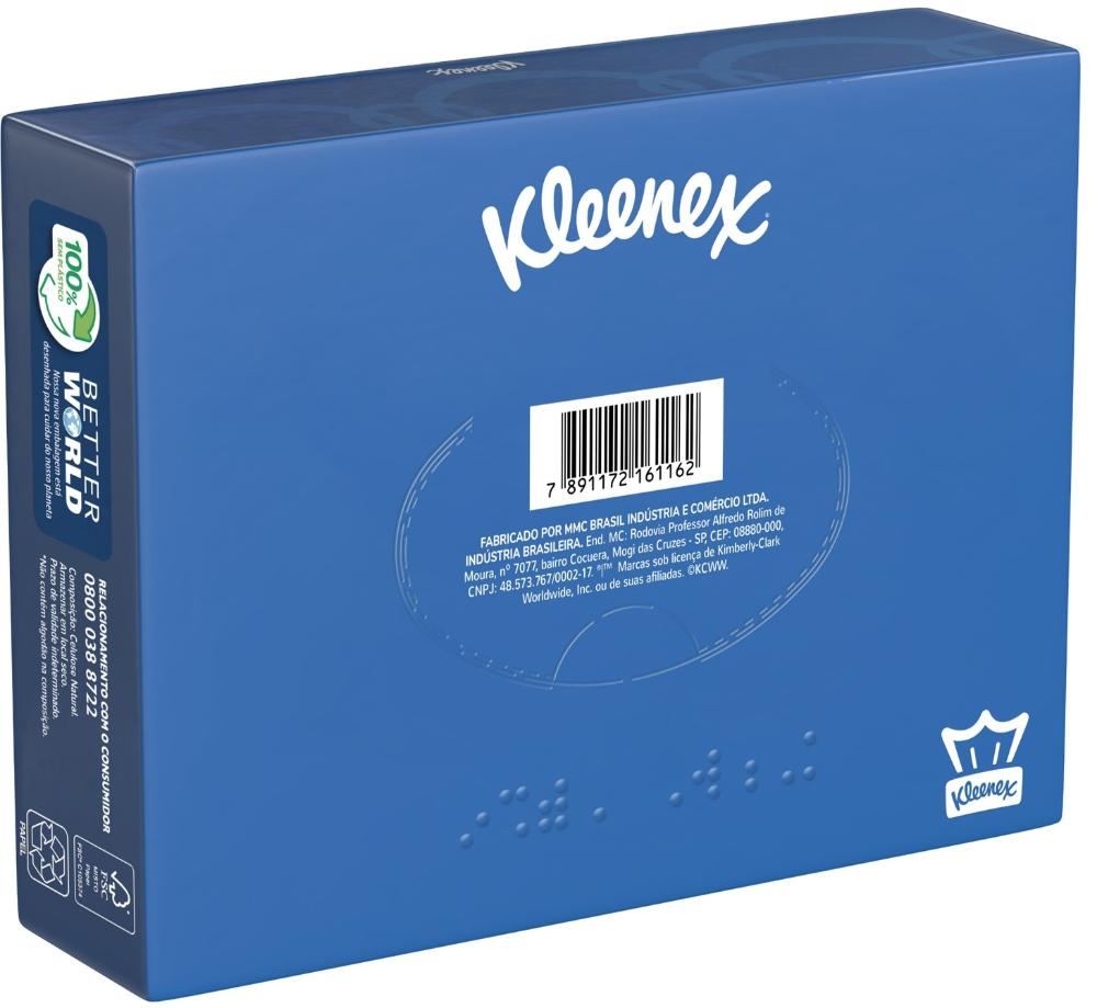 LENçO DE PAPEL KLEENEX FOLHA DUPLA 50 LENçOS Menor preço em LENçO DE PAPEL KLEENEX FOLHA DUPLA 50 LENçOS
