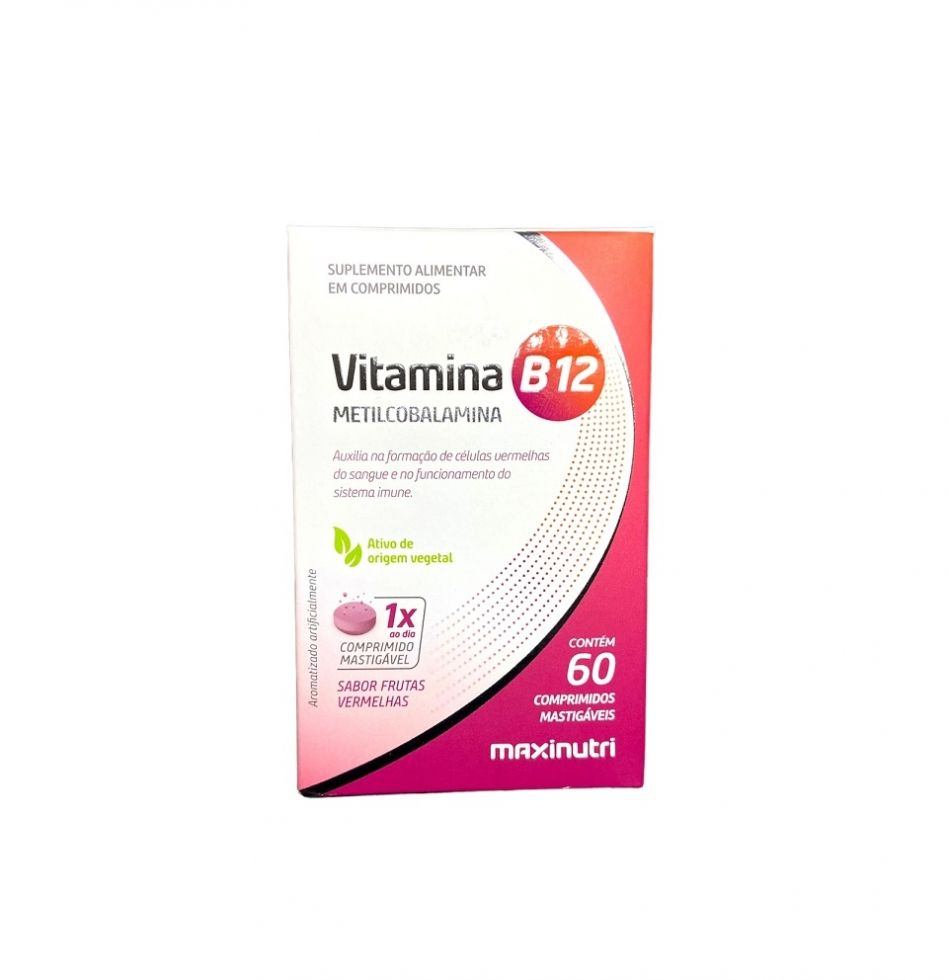 VITAMINA B12 COMPRIMIDOS MASTIGáVEIS (60 COMP) - PADRãO: ÚNICO Menor preço em VITAMINA B12 COMPRIMIDOS MASTIGáVEIS (60 COMP) - PADRãO: ÚNICO