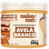 PASTA DE MIX DE NUTS SABOR AVELA BRANCO 300G - NAKED NUTS