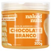 PASTA DE AMENDOIM COM CHOCOLATE BRANCO 300G - NAKED NUTS