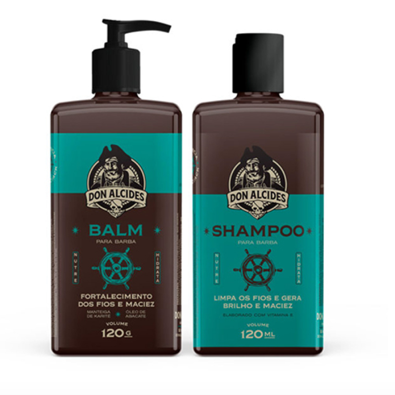 KIT SHAMPOO E BALM PARA BARBA CALICO JACK DON ALCIDES Menor preço em KIT SHAMPOO E BALM PARA BARBA CALICO JACK DON ALCIDES