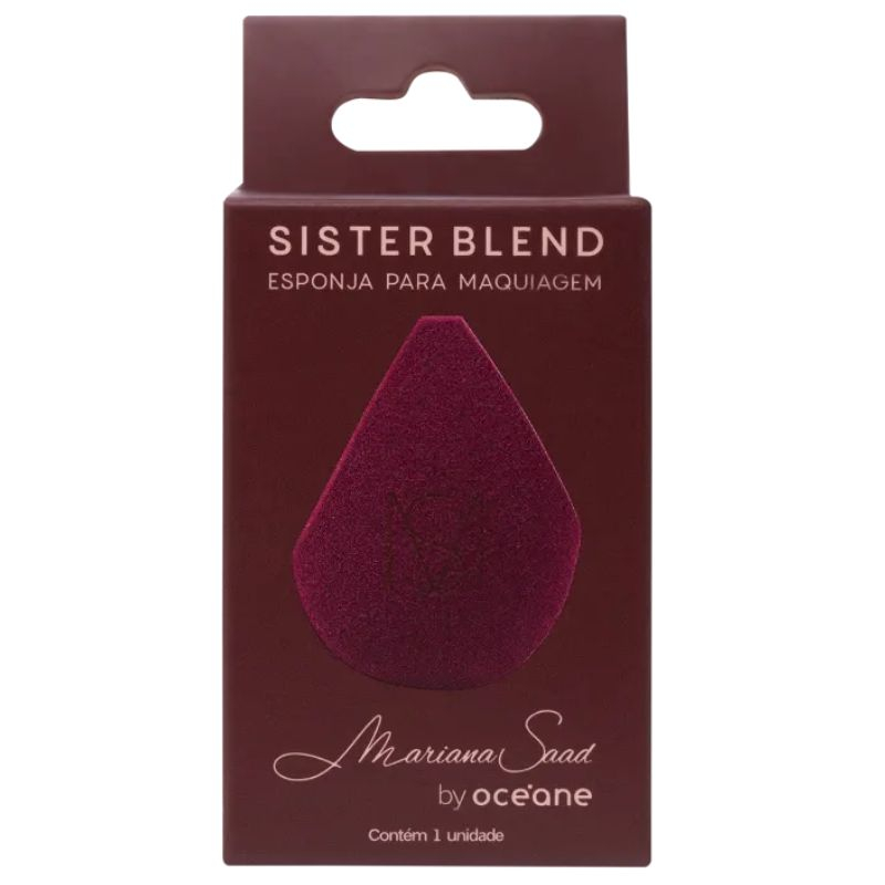 ESPONJA DE MAQUIAGEM SISTER BLEND VINHO MARIANA SAAD ' Menor preço em ESPONJA DE MAQUIAGEM SISTER BLEND VINHO MARIANA SAAD '