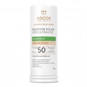 Protetor Solar Facial Adcos Stick Ultraleve Peach FPS50 com 12g