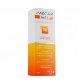 Protetor Solar Facial Imecap Actsun FPS30 Sem Cor com 50g
