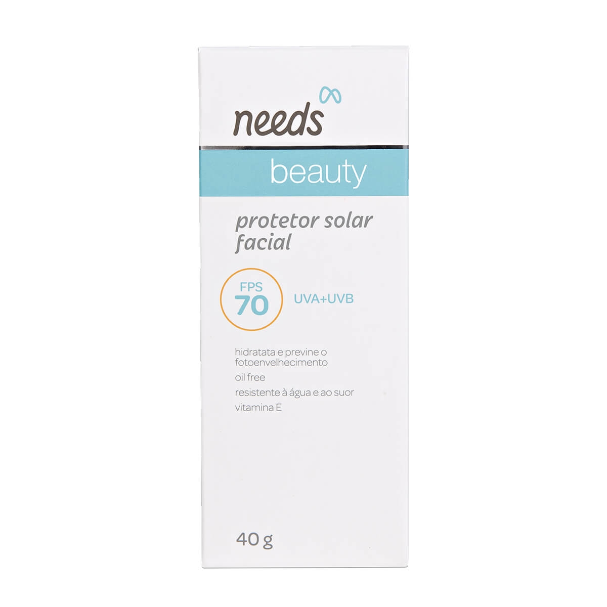Protetor Solar Facial Needs Beauty Oil-Free FPS 70 40g