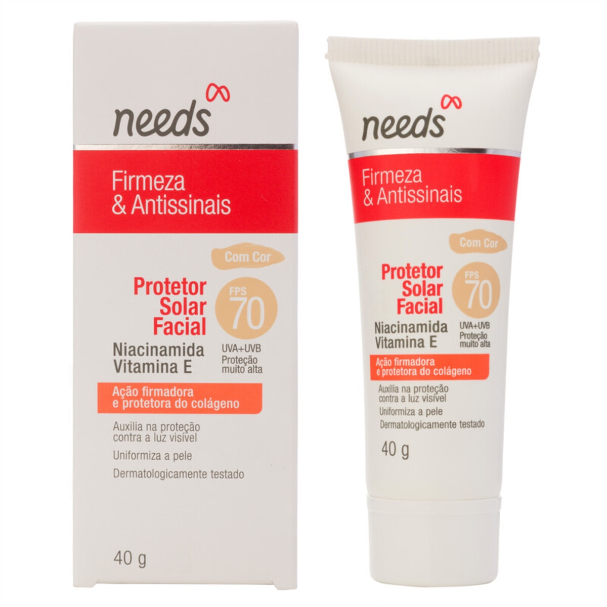 Protetor solar facial Needs Firmeza & Antissinais FPS 70 em oferta ...