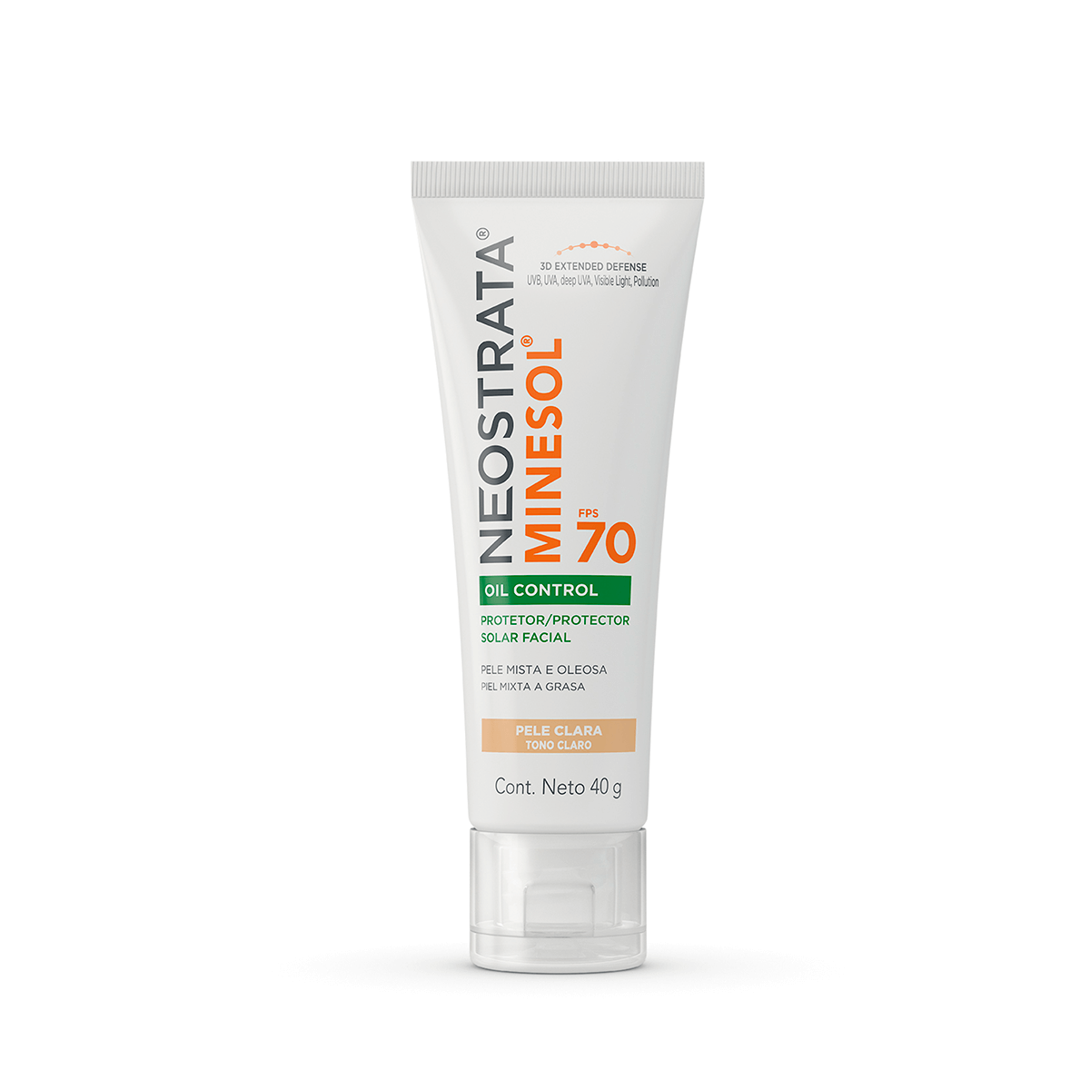 Protetor Solar NeoStrata Minesol FPS 70 Facial com Cor Pele Clara com 40g 40g