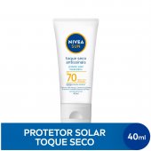 Protetor Solar Facial Nivea Sun Toque Seco Antissinais FPS 70 40ml
