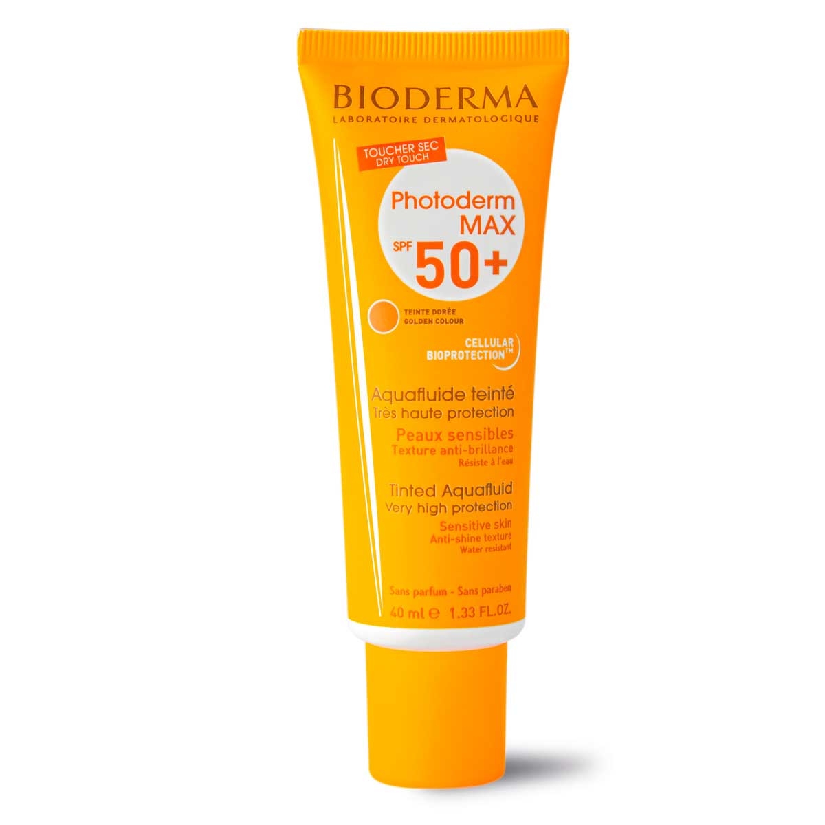 Protetor Solar Facial Bioderma Photoderm Max Aquafluide Tom Dourado FPS50+ com 40ml 40ml