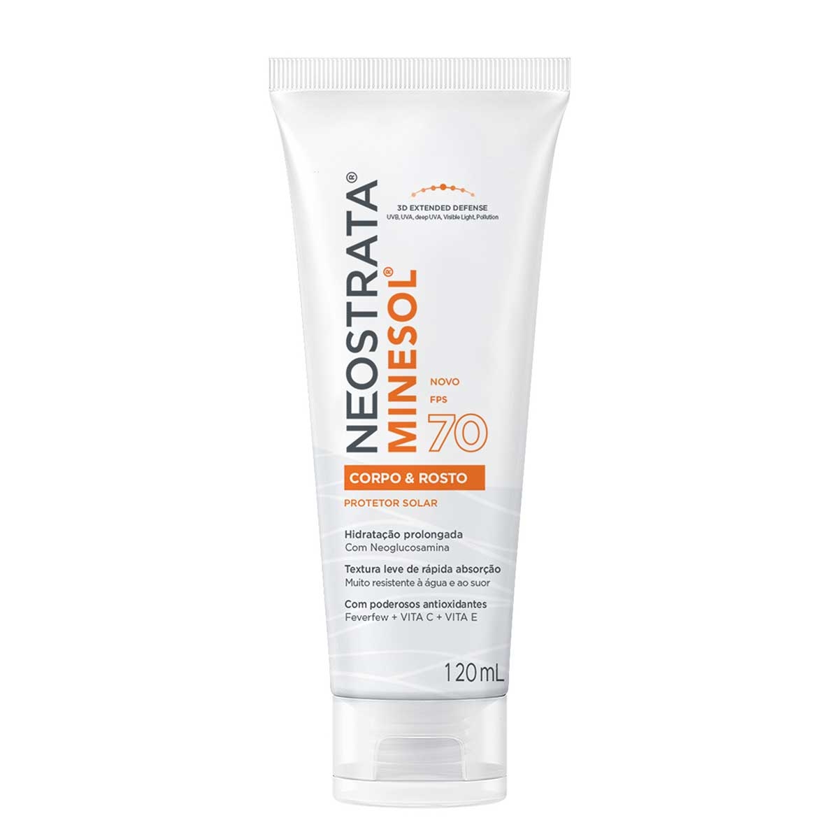 Protetor Solar Neostrata Minesol Corpo e Rosto FPS 70 com 120ml Menor preço em Protetor Solar Neostrata Minesol Corpo e Rosto FPS 70 com 120ml