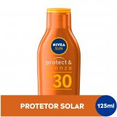 NIVEA SUN PROTETOR SOLAR PROTECT & BRONZE FPS 30 COM 125 ML 