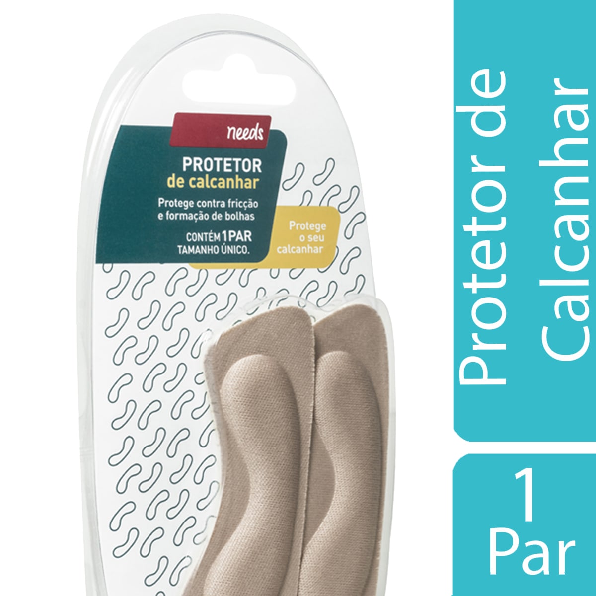 Protetor de Calcanhar Needs Tamanho Único com 1 par Menor preço em Protetor de Calcanhar Needs Tamanho Único com 1 par