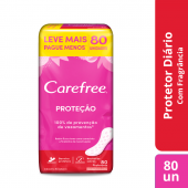 Protetor Diário Carefree Proteção com Perfume com 80 unidades