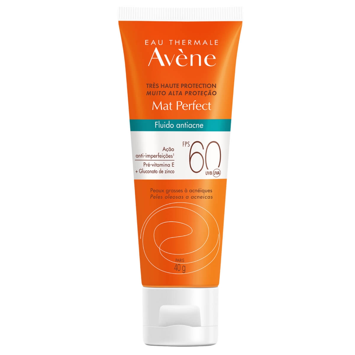 AVENE MAT PERFERCT FLUIDO ANTI ACNE FPS60 40G Menor preço em AVENE MAT PERFERCT FLUIDO ANTI ACNE FPS60 40G