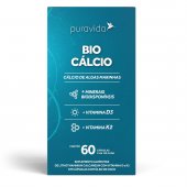 Cálcio 1100mg Puravida Bio Calcio 60 cápsulas