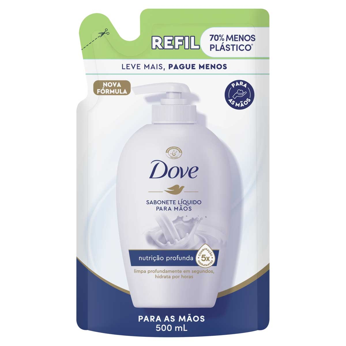 Refil Sabonete Líquido Para as Mãos Dove Nutrição Profunda 500ml é ruim? Refil Sabonete Líquido Para as Mãos Dove Nutrição Profunda 500ml é boa?