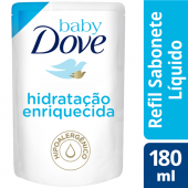DOVE BABY SABONETE LIQUIDO HIDRATACAO ENRIQUECIDA REFIL 180ML