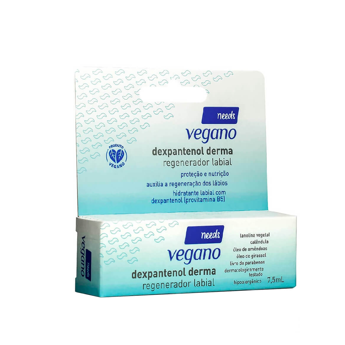Regenerador e Hidratante Labial Needs Vegano Dexpantenol Derma com 7,5ml 7,5ml