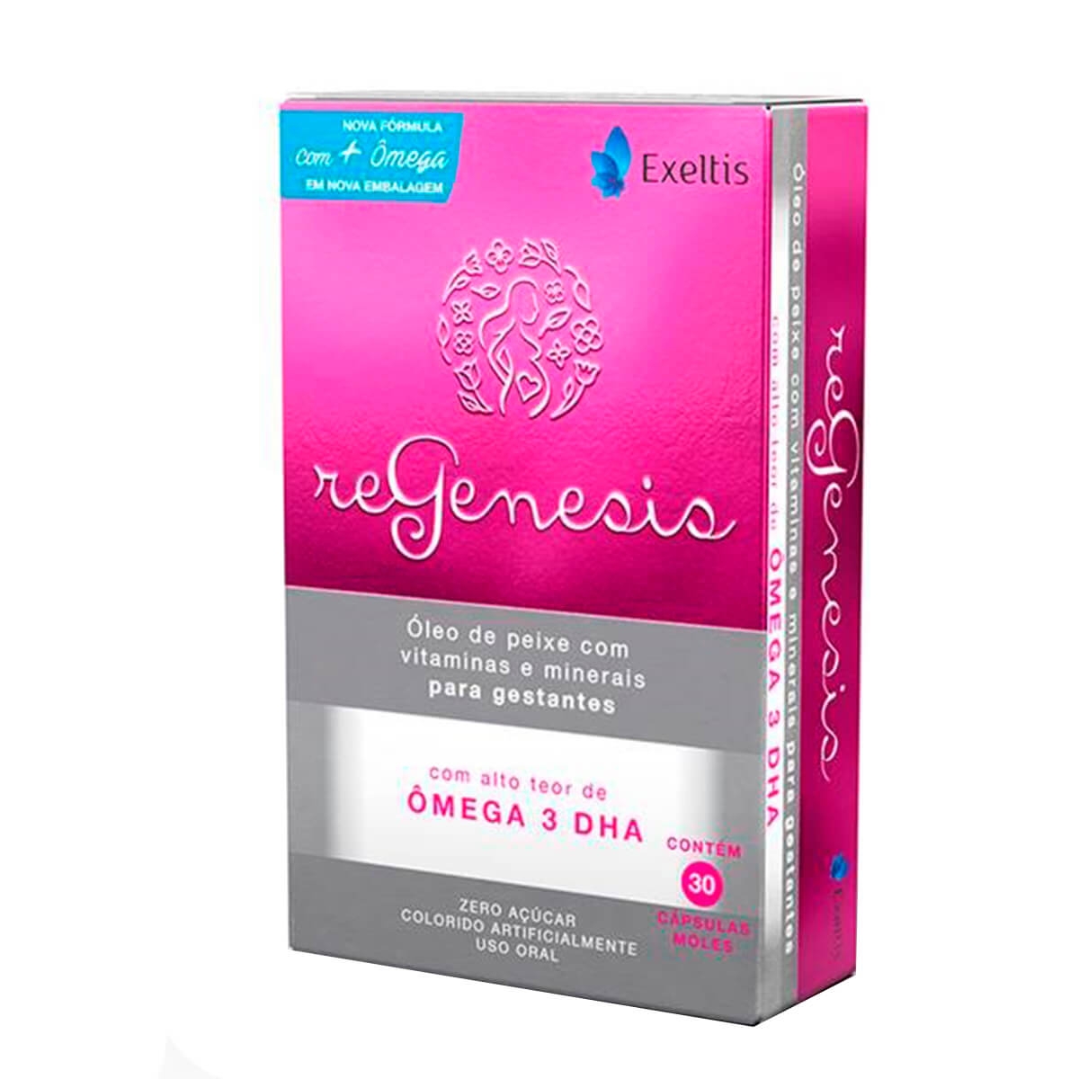 Suplemento Vitamínico e Ômega 3 DHA Regenesis com 30 cápsulas