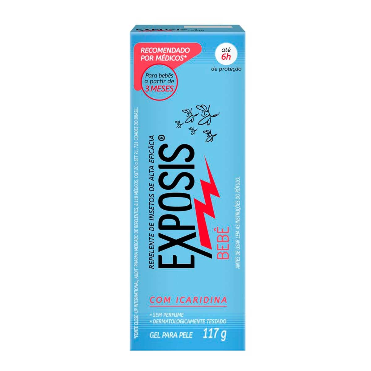 Repelente em Gel Exposis Bebê com 117ml Menor preço em Repelente em Gel Exposis Bebê com 117ml