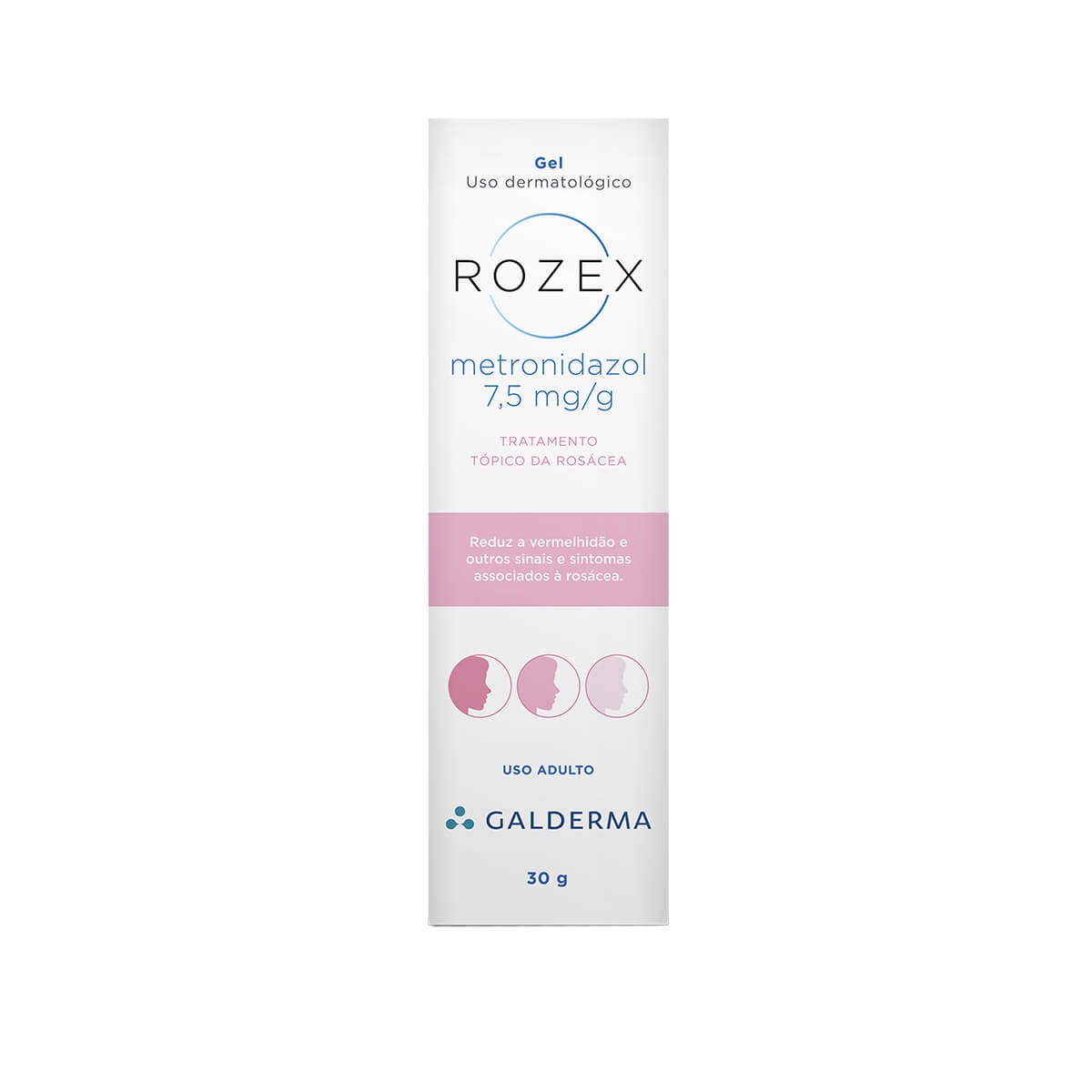 Gel para Pele com Rosácea Galderma Rozex 7,5mg/g com 30g 30g Gel