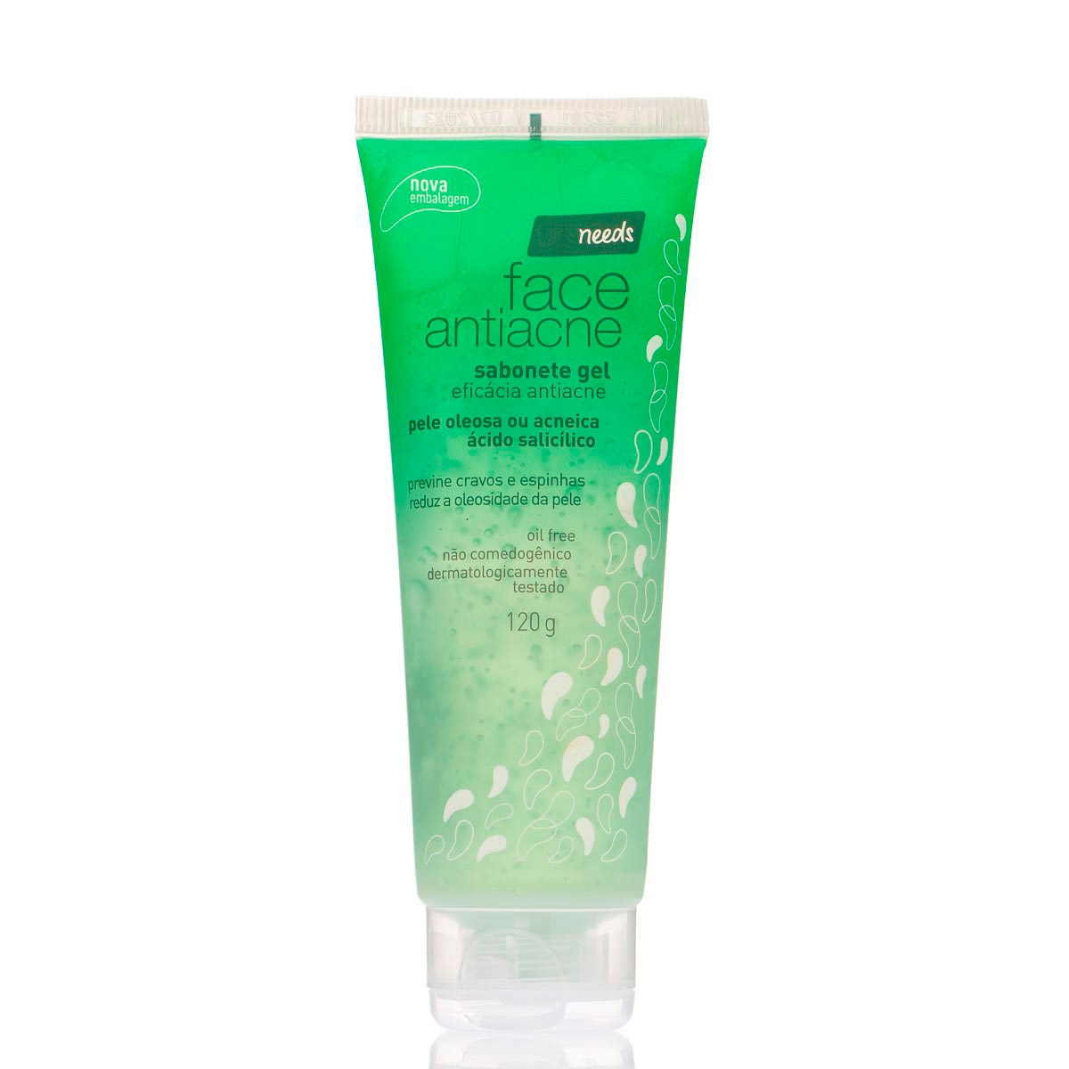 Sabonete Gel Antiacne Needs Facial Pele Oleosa ou Acneica 120g Menor preço em Sabonete Gel Antiacne Needs Facial Pele Oleosa ou Acneica 120g