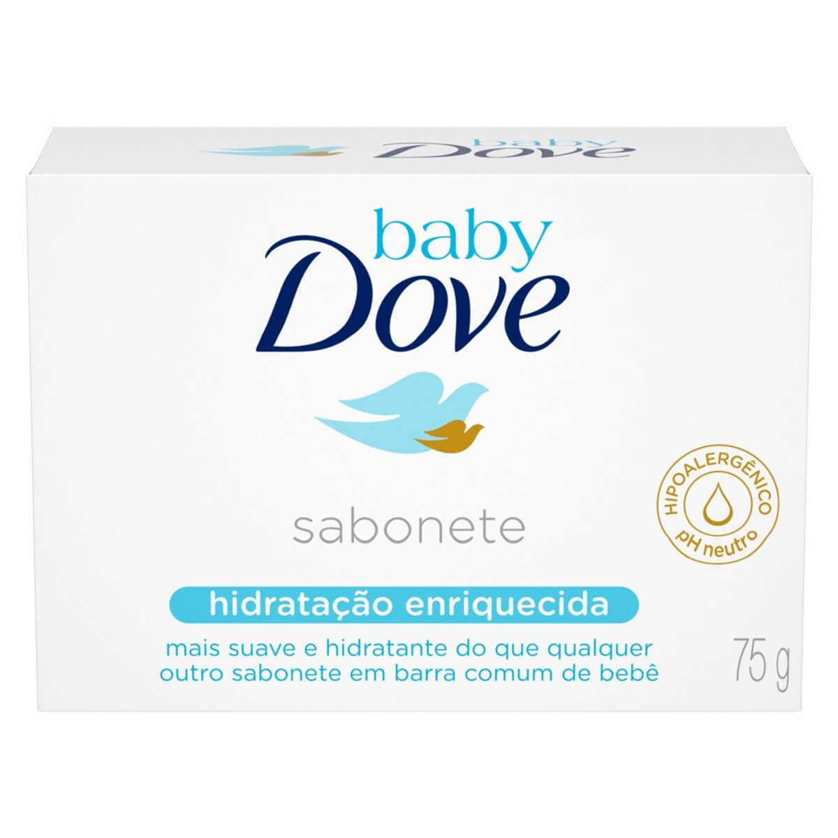 SABONETE EM BARRA DOVE BABY HIDRATAÇÃO ENRIQUECIDA 75G