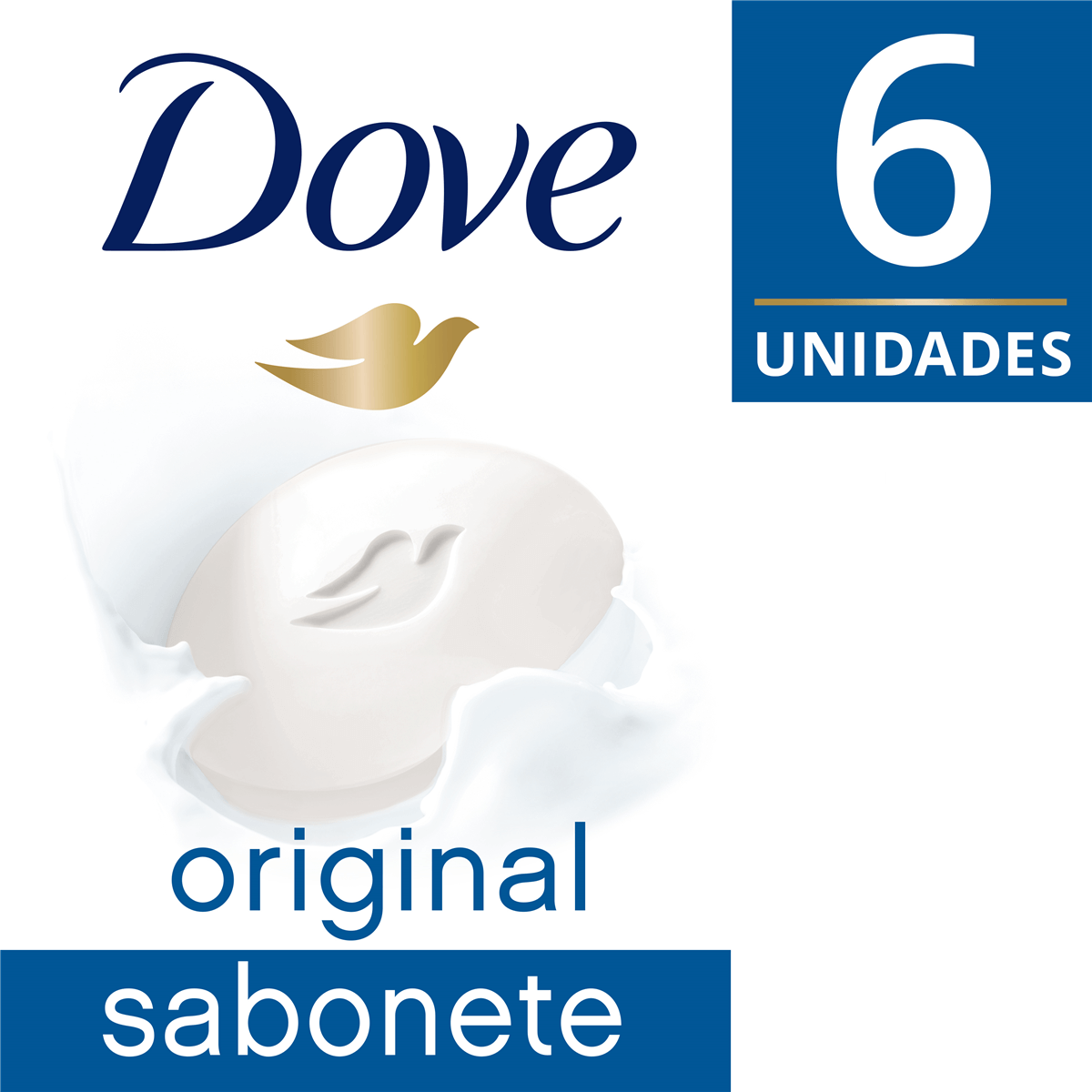 Kit Sabonete Dove Original em Barra - 6 unidades Menor preço em Kit Sabonete Dove Original em Barra - 6 unidades