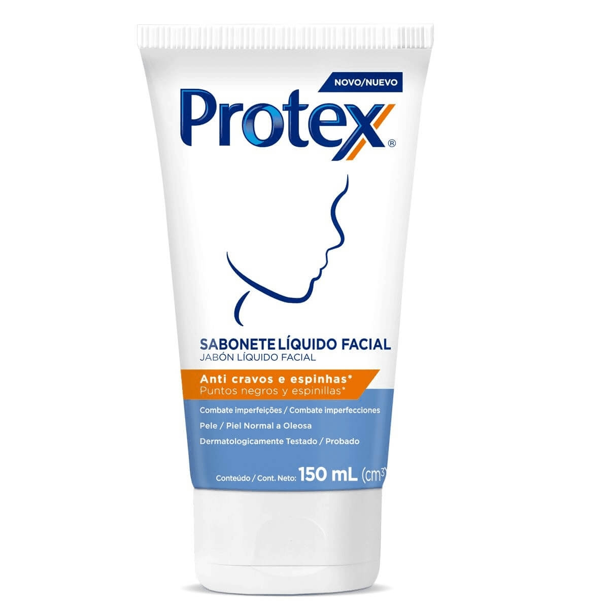 Sabonete Líquido Facial Protex Anti Cravos e Espinhas com 150ml 150ml