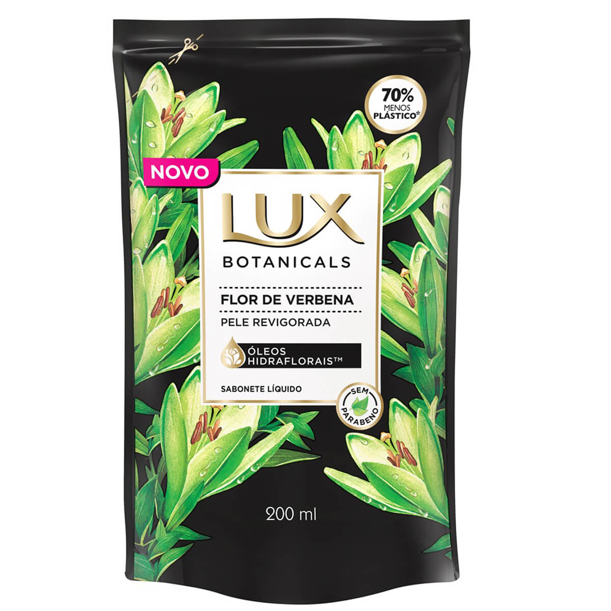 Refil Sabonete Líquido Lux Botanicals Flor de Verbena com 200ml Menor preço em Refil Sabonete Líquido Lux Botanicals Flor de Verbena com 200ml