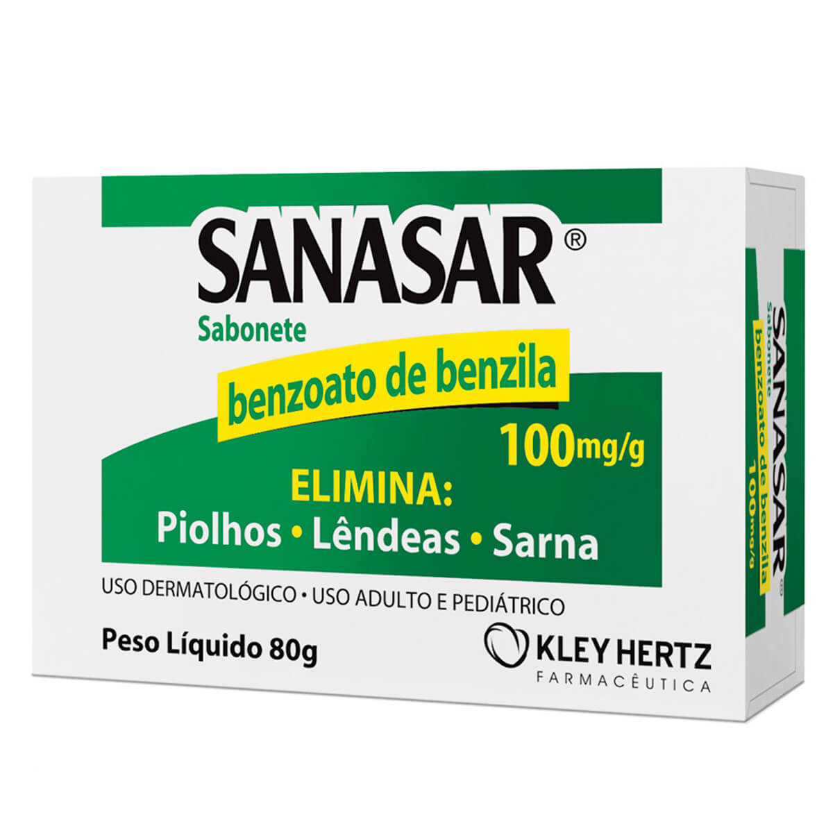 Sabonete Sanasar 100mg/g em Barra com 80g